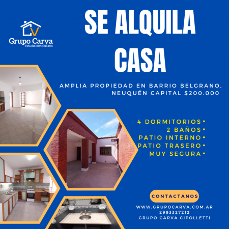 Casa en alquiler